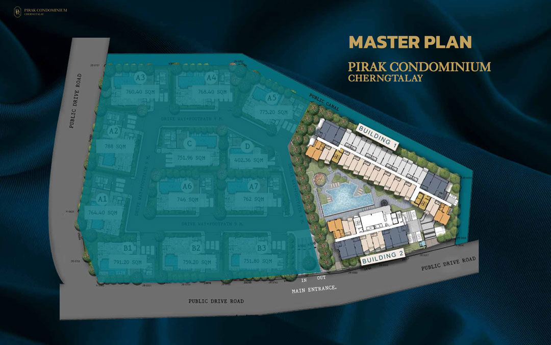Master plan — Pirak Condominium Cherngtalay